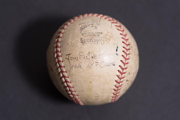 1943 Lancaster Red Roses Team Signed Baseball w. George Kell